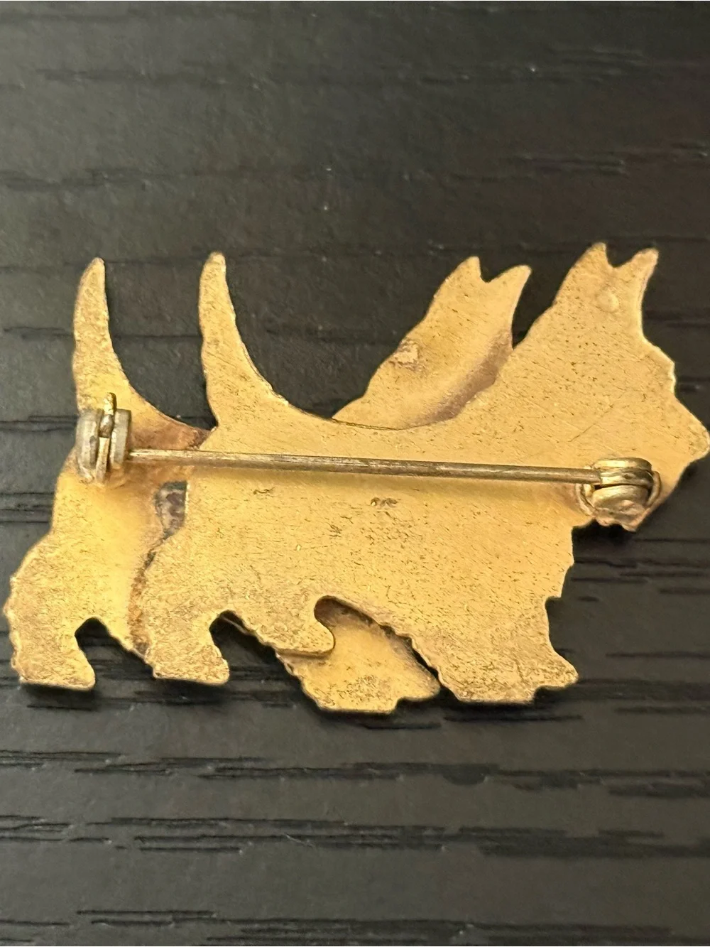University of Tennessee Knoxville Vintage Gold Tone Scottish Terrier Pin 1794